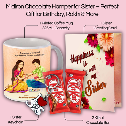 Rakhi Gifts for Younger Sister - Raksha Bandhan Gift for Choti Behan, Rakhi Hampers for Girls