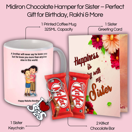 Unique Rakhi Gifts for Sister - Raksha Bandhan Surprise for Sister - Best Gift Combo for Sister