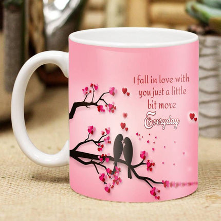Valentine gift set featuring premium chocolates, a romantic printed mug, and a soft cushion – perfect for expressing love to your partner.