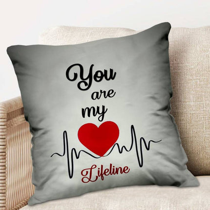 Valentine’s Day Gifts - Chocolate with Cushion and Coffee Mug - Birthday Gifts for Wife, Gift For Husband - Birthday Special (Pack 3) Ceramic, Fiber, Paper Gift Box  (Multicolor)