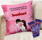 Printed Cushion Gift for Husband - Love Cushion for Him & Her, Unique Cushion Gift for Spouse