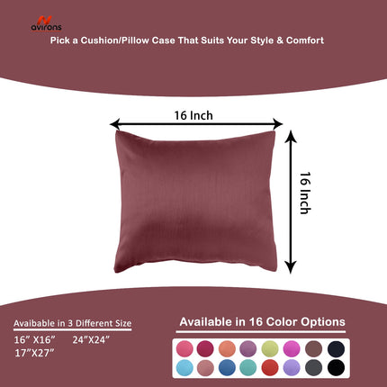Luxury Satin Silk Cushion case – Cooling, Breathable, Frizz-Control Cushion Cover for Healthy Sleep