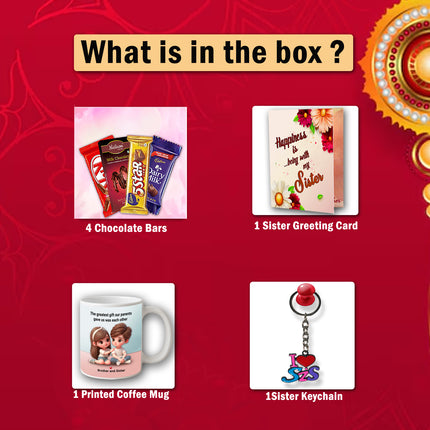 Rakhi Return Gift for Sister - Combo Gift Box, Raksha Bandhan Hamper Pack