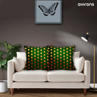 Luxury Banarasi Zippered Cushion Cover Delight Green Color Pack of 2-16x16 inch