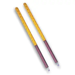 Handcrafted Cloth-Wrapped Dandiya Sticks with Colorful Embroidery - Wooden Dandiya Stick