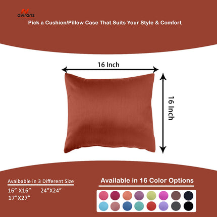 Luxurious Satin Cushion Cover - Skin & Hair Friendly Cushion Cover, Comfortable & Stylish Dark Tones