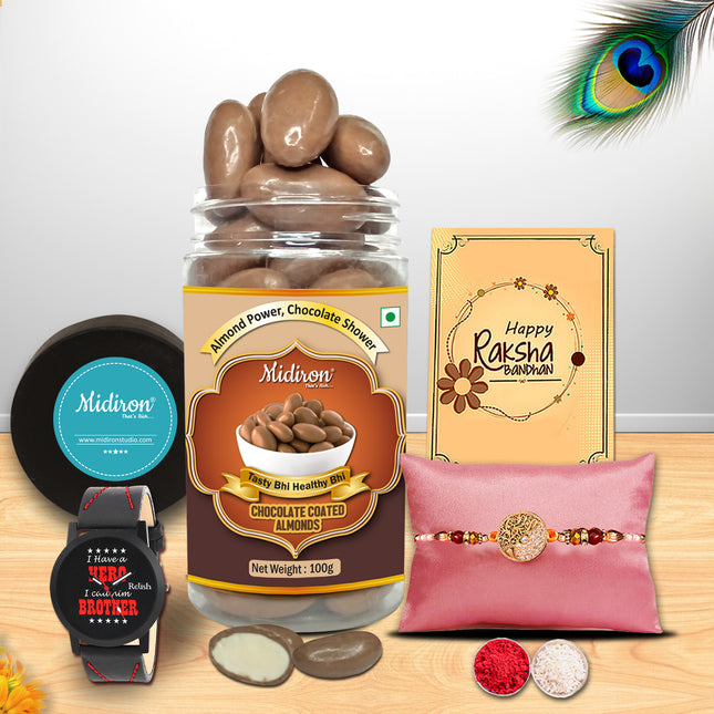 Rakhi For Brother Gift - Rakhi Gift Combo For Brother, Unique Rakhi For Brother, Rakhi Hampers For Brother