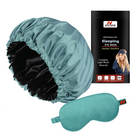 Elegant Satin Sleeping Bonnet & Eye Mask – Silky Soft Comfort for Hair Protection & Relaxation
