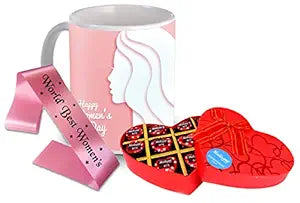 Women’s Day Gift Set
Chocolate and Mug Combo
Elegant Women’s Day Sash
Empowering Gift for Women