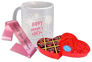 Women’s Day Gift Set
Chocolate and Mug Combo
Elegant Women’s Day Sash
Empowering Gift for Women
Thoughtful Present for Her