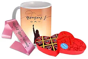 Women’s Day Gift Set
Chocolate and Mug Combo
Elegant Women’s Day Sash