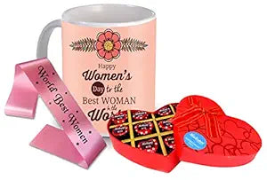 Women’s Day Gift Set
Chocolate and Mug Combo
Elegant Women’s Day Sash