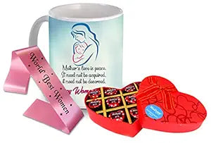 Women’s Day Gift Set
Chocolate and Mug Combo
Elegant Women’s Day Sash