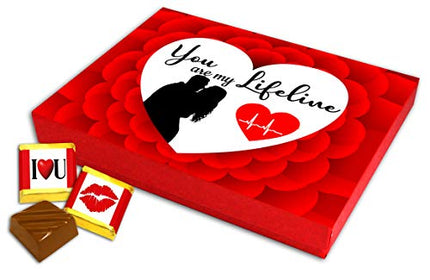 Romantic Gift| Gifts for Girlfriend/Boyfriend, Husband/Wife, fiancé/Fiancée| Unique Gift For Birthday, Anniversary, Valentine day| Chocolate Box, Mug & Love Card - Midiron