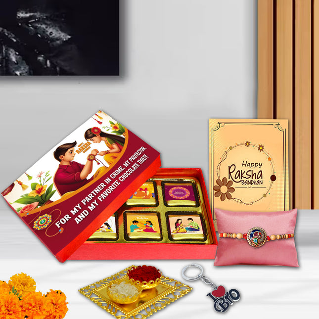 Rakhi Surprise For Brother – Rakhi Gift Hampers For Brother, Rakhi For Brother Combo, Raksha Bandhan Gift Ideas