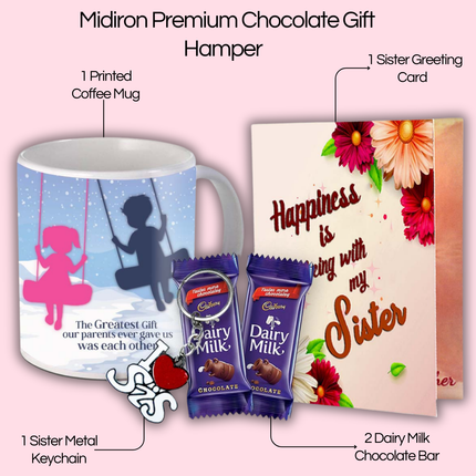 Gift for Sister from Sibling – Printed Coffee Mug for Sister, Useful Ceramic Mug for Tea or Coffee