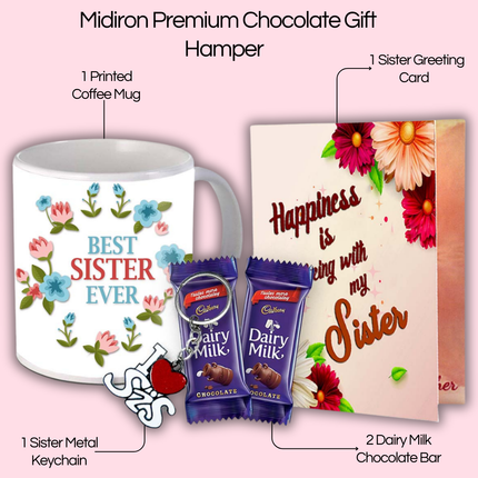 Gift for Sister – Useful Printed Coffee Mug from Brother or Sister, Durable Ceramic Mug