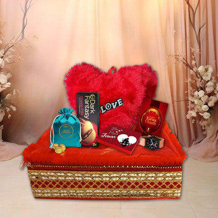 Karwa Chauth Chocolate Present for Wife - Karwa Chauth Gift for Spouse, Karwa Chauth Love Gift Ideas