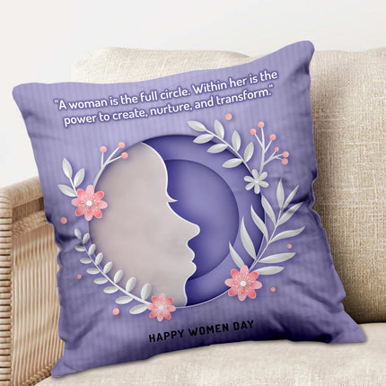 Unique Women's Day Gift with Mug & Cushion - Ideal Gift for Her