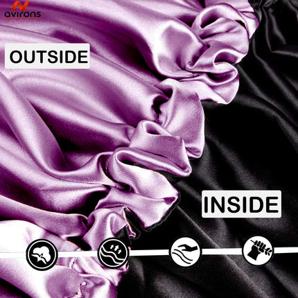 Luxurious Satin Silk Sleeping Cap & Eye Mask Set – Soft, Comfortable, and Stylish for Perfect Sleep
