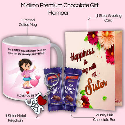 Gift for Sister – Printed Ceramic Coffee Mug from Brother or Sister, Ideal Gift for Sister