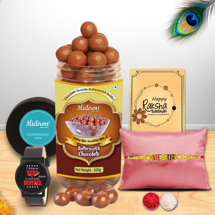 Rakhi For Brother Combo - Rakhi Hampers For Brother, Rakhi Gift Box For Brother