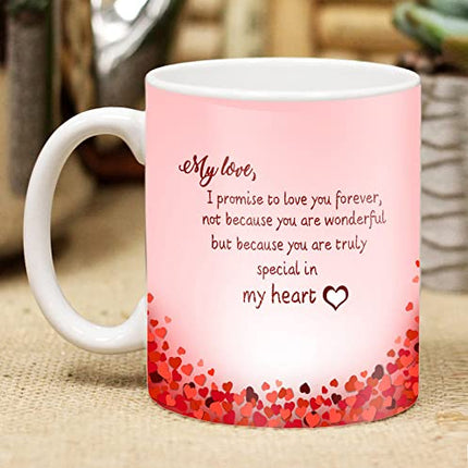 Valentine’s Day Gifts, Chocolate with Cushion 16*16 inches and Coffee Mug, Birthday Gifts for Wife, Gift For Husband Birthday Special (Pack 3) Ceramic, Paper, Fiber Gift Box  (Multicolor)