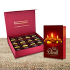 Diwali Gift Combo - Milk Chocolate Box with Greeting Card - Perfect Diwali Gift for Friends and Relatives