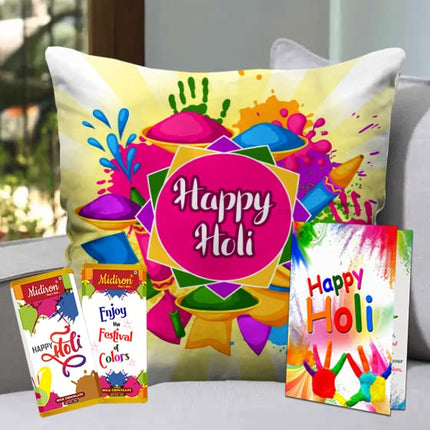 Comfort and luxury gift set
Stylish home décor cushion
Premium chocolate bar gift