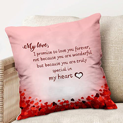 Valentine’s Day Gifts, Chocolate with Cushion 16*16 inches and Coffee Mug, Birthday Gifts for Wife, Gift For Husband Birthday Special (Pack 3) Ceramic, Paper, Fiber Gift Box  (Multicolor)