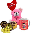 Mother’s Day gift set for moms, premium chocolates for Mother’s Day, ceramic mugs for women, soft teddy bear gifts for her