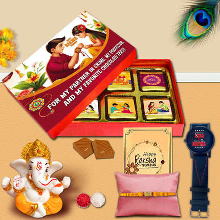 Raksha Bandhan Gift For Brother – Rakhi Gift Pack For Brother, Unique Rakhi For Brother, Rakhi Combo For Brother