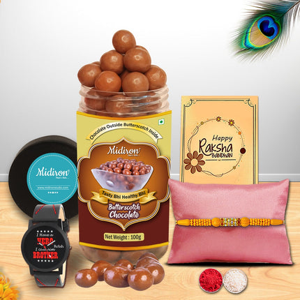 Rakhi For Brother Combo - Rakhi Hampers For Brother, Rakhi Gift Box For Brother