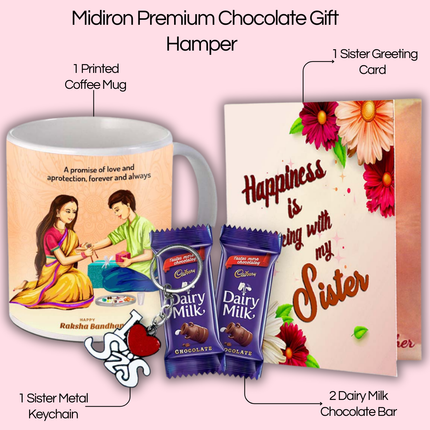 Gift for Sister from Sibling – Printed Mug for Her Daily Routine, Coffee Mug for Birthday, Rakhi