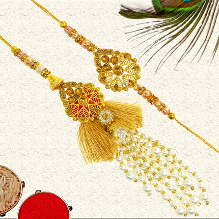 Rakhi Lumba Set - Gift Hampers For Bhaiya Bhabhi, Raksha Bandhan Combo