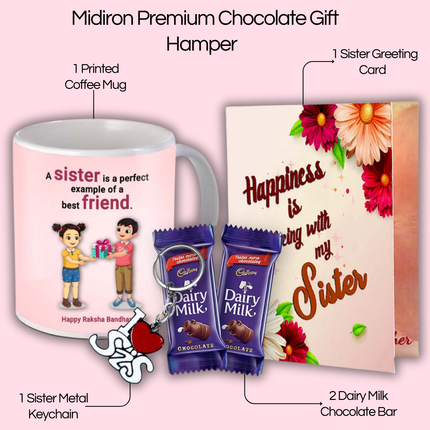 Gift for Sister – Printed Ceramic Coffee Mug for Her, Ideal Gift from Brother