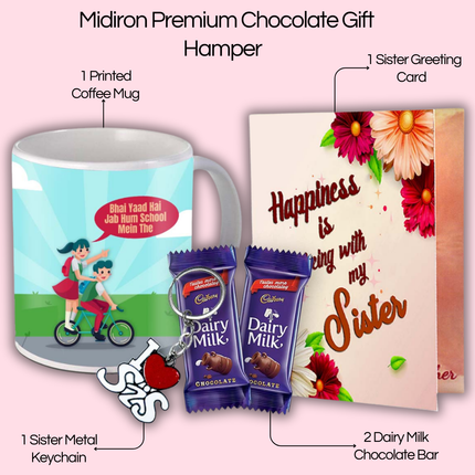 Gift for Sister – Printed Coffee Mug for Her Daily Use, Ceramic Gift from Brother