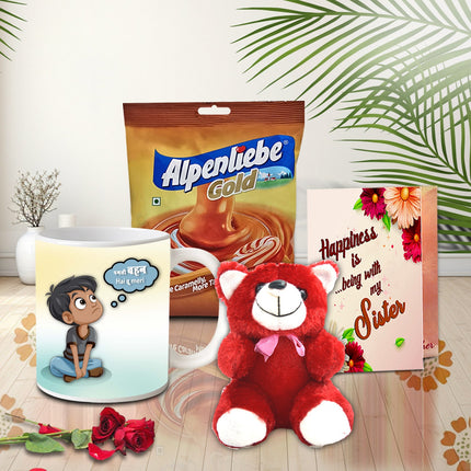 Sister Rakhi Gift Combo – Rakhi combo for sister, Rakhi hamper for sister, Rakhi special gift