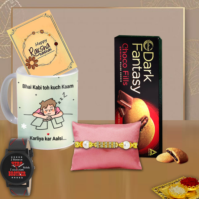 Rakhi Gift Combo For Brother – Rakhi Gift For Brother, Rakhi Set For Brother, Raksha Bandhan Gift For Brother