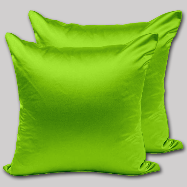 Premium Satin Silk Cushion Cover – Anti-Wrinkle, Hypoallergenic Cushioncase for Hair & Skin, Soft & Smooth-16x16 Inch