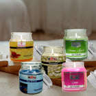 Premium Scented Candle Combo – Jasmine, Rose, Green Apple, Sea Breeze & Sandalwood