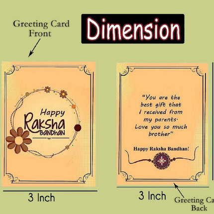 rakhi card for giftes rakhi gift card set