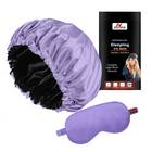 Satin Silk Sleeping Cap with Eye Mask – Luxurious Comfort for Hair Care and Beauty Sleep