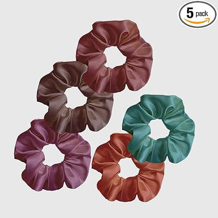 Satin Scrunchies for Women/Girls | Anti-Hair-Breakage - Hair Ties, Scrunchies Set for Girls