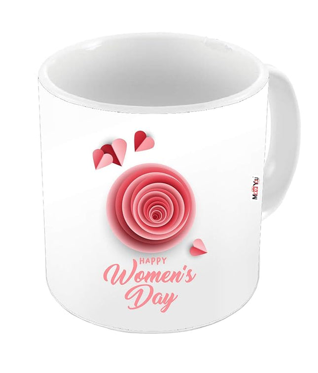 Happy Women's Day Gift- Printed Ceramic Mug Gift for Sister, Mother, Wife, Friend on Women's Day