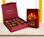 Diwali Gift Hamper - Diwali Gift Combo Pack with Handmade Chocolate Box, Diwali Card