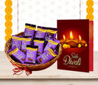 Diwali Gift Hamper - Diwali Gift Pack with Chocolate Diwali Gifts, Tasty Chocolate & Diwali Greeting Card