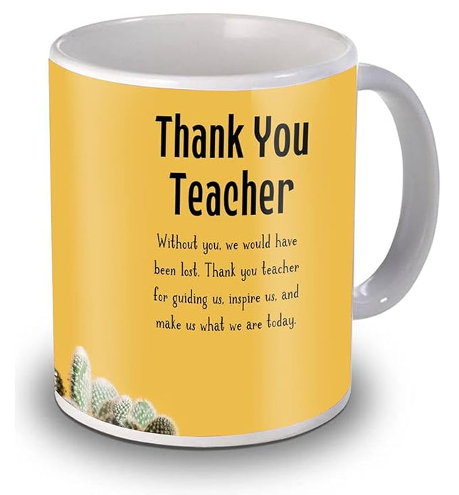Teacher Appreciation Coffee Mug - Perfect Gift for Mentor, Memorable Teacher Day Surprise