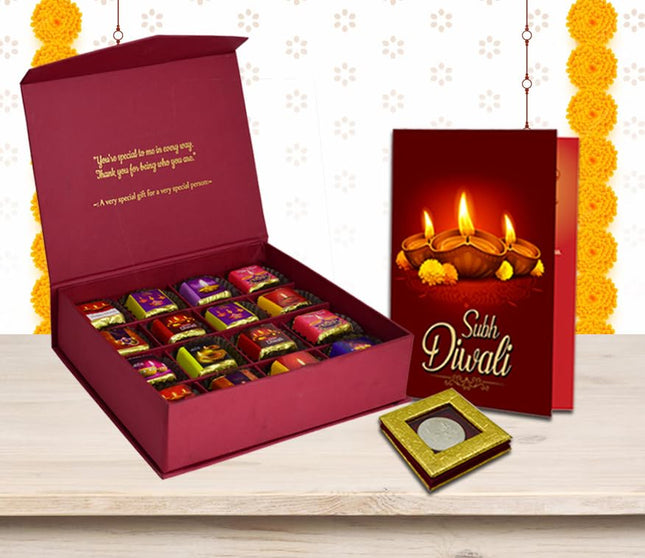 Premium Diwali Chocolate Boxes - Elegant Festival Hampers, Luxury Chocolates for Family and Friends, Order Online