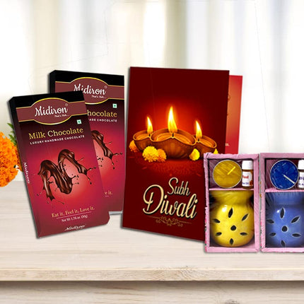 Diwali Chocolate Gift Hampers - Premium Assorted Chocolates, Sweet Festival Gifts for Family and Friends